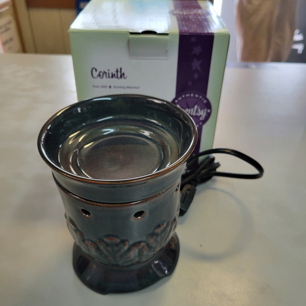 Scentsy Corinth Full Size Electric Wax Warmer Iridescent Glazed Ceramic DSW-CORI